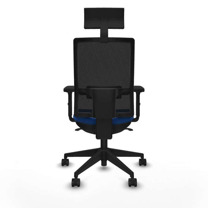 PIQUERAS Y CRESPO Silla de oficina Horna con mecanismo Sincro, Azul y Negro