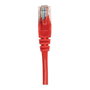 Intellinet Patch Cable de red RJ45 Cat6 1 m U/UTP Rojo con Hebelschutz y Contactos Dorados