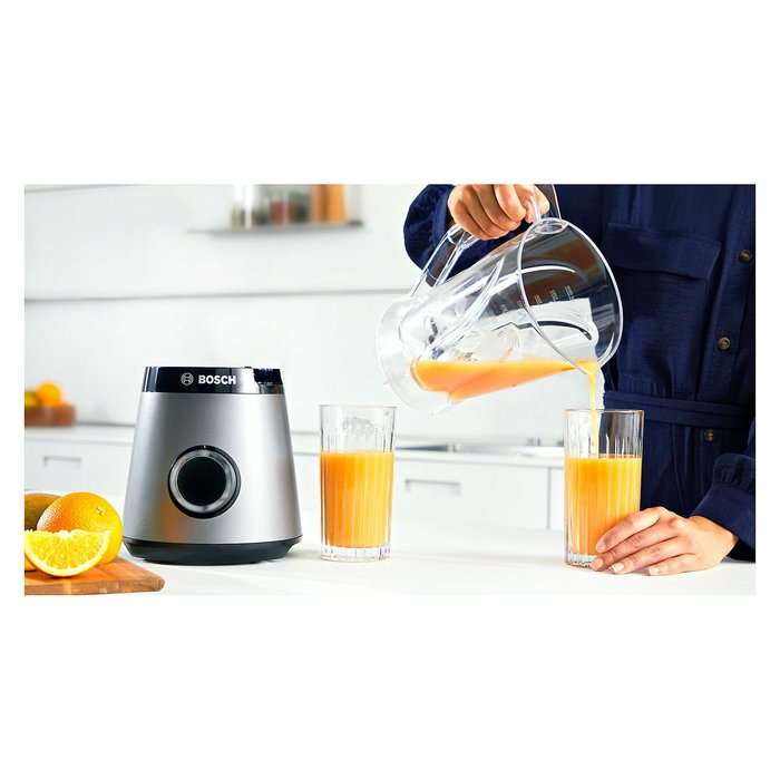 Bosch Serie 4 Standmixer VitaPower MMB6141S, Silver, 1.200W, Recipiente de 1.5L