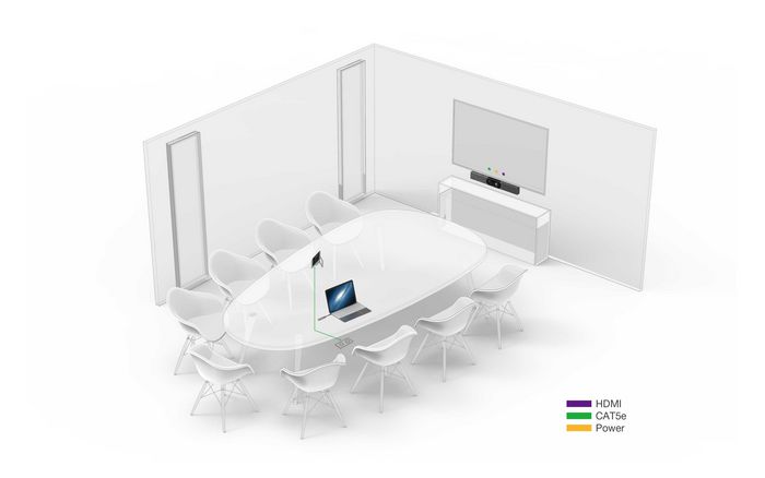 Yealink MeetingBar A30 Teams Edition - Videoconferencia todo en uno para salas medianas con Android 9.0, Zoom, 8MP, IA, 2x HDMI, CTP18 Touch Panel