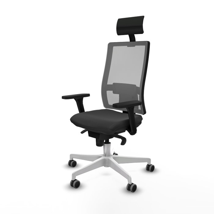PIQUERAS Y CRESPO Silla de oficina Horna con mecanismo Sincro, Gris