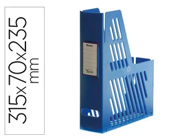 Archivo 2000 Revistero Boxer 2000 Cajetín Tarjetero Identificador Azul 240x75x315 mm