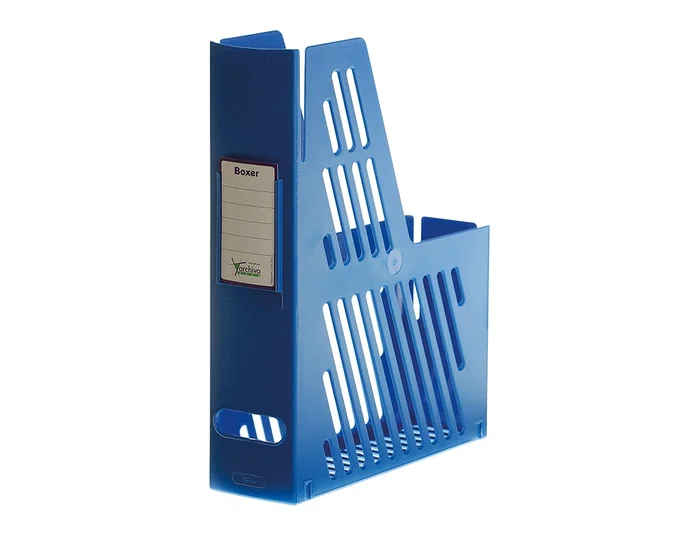 Archivo 2000 Revistero Boxer 2000 Cajetín Tarjetero Identificador Azul 240x75x315 mm
