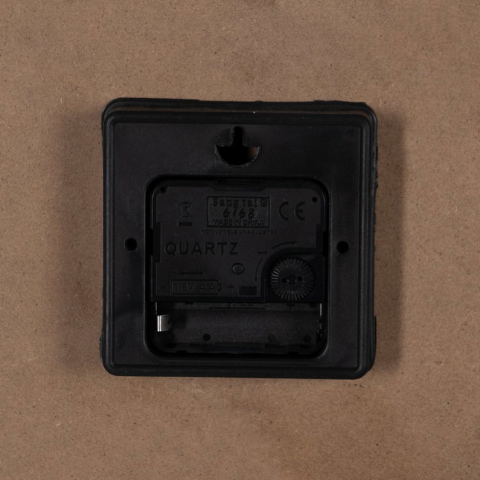 Reloj Blanco Madera / Cristal Decoración 22 X 22 X 4,50 cm