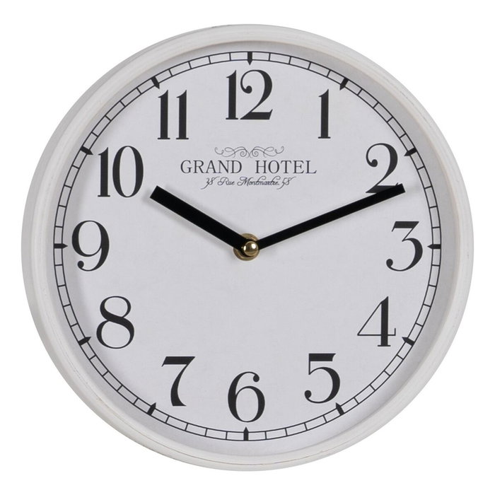Ixia Reloj Decorativo Blanco de Madera y Cristal Ixia Reloj Decorativo Blanco de Madera y Cristal