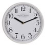 Ixia Reloj Decorativo Blanco de Madera y Cristal