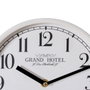 Ixia Reloj Decorativo Blanco de Madera y Cristal