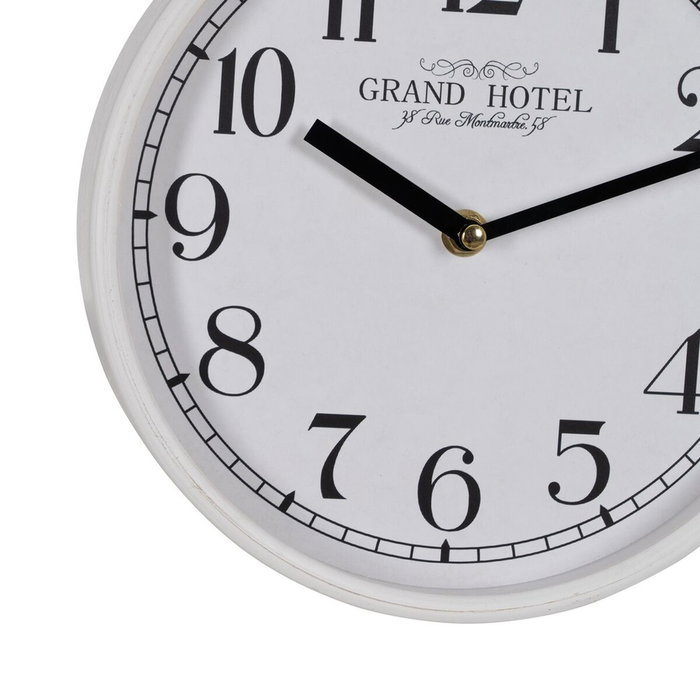 Ixia Reloj Decorativo Blanco de Madera y Cristal Ixia Reloj Decorativo Blanco de Madera y Cristal
