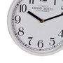 Ixia Reloj Decorativo Blanco de Madera y Cristal