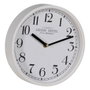 Ixia Reloj Decorativo Blanco de Madera y Cristal