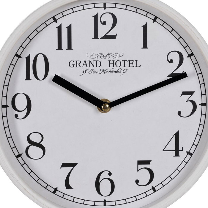 Ixia Reloj Decorativo Blanco de Madera y Cristal Ixia Reloj Decorativo Blanco de Madera y Cristal