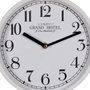 Ixia Reloj Decorativo Blanco de Madera y Cristal