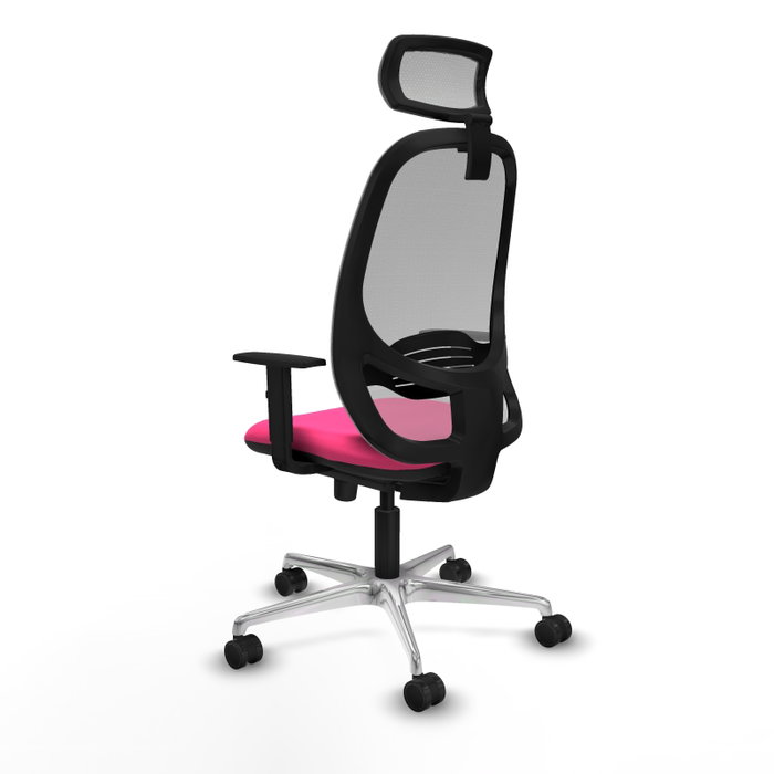 PIQUERAS Y CRESPO Silla de oficina Cilanco Rosa y Gris