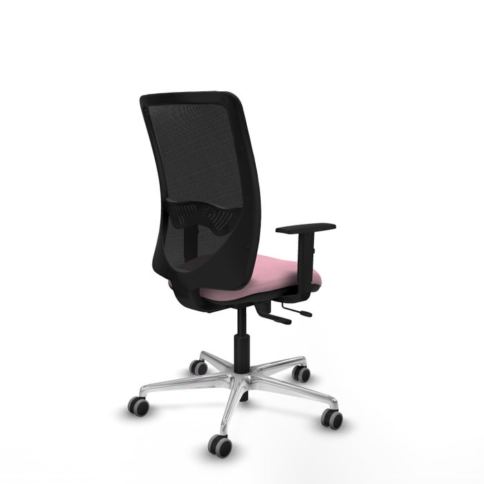 PIQUERAS Y CRESPO Silla de Oficina Zulema Rosa con Malla Negra PIQUERAS Y CRESPO Silla de Oficina Zulema Rosa con Malla Negra