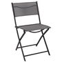 Home Deco Factory Silla Plegable Elba Gris 52,5x45,5 cm; h.79,5 cm