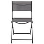Home Deco Factory Silla Plegable Elba Gris 52,5x45,5 cm; h.79,5 cm