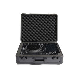 MAGMA Carry Lite DJ-Case Flightcase Ligero para Reproductor/Mezclador DJ, Funda Protectora con Espuma EVA y Compartimentos Personalizables, Negro, 52 x 41.5 x 17.5 cm