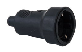 Simon Base aérea de goma Schuko 2p+t 16a 250v~ negra