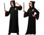 Disfraz Túnica Negra Estudiante de Magia Unisex Infantil 5-6 Años