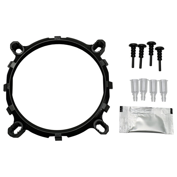 Inter-Tech 4P90 Bulk con ventilador de 9,2 cm, soporte hidráulico, Negro