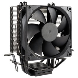 Inter-Tech 4P90 Bulk con ventilador de 9,2 cm, soporte hidráulico, Negro