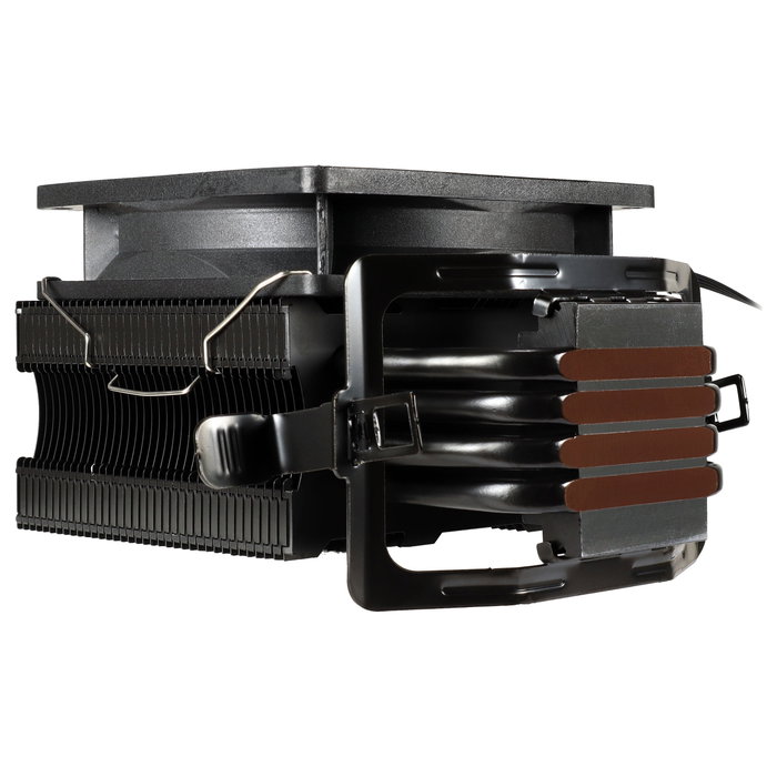 Inter-Tech 4P90 Bulk con ventilador de 9,2 cm, soporte hidráulico, Negro