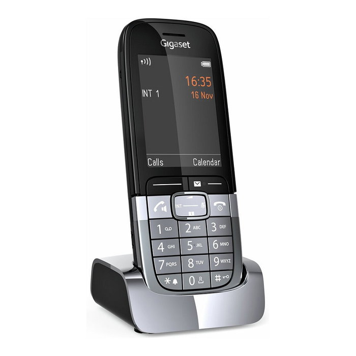 Gigaset SL850H Pro Teléfono Inalámbrico DECT con Estación Base, Altavoz, Agenda 500 contactos, Pantalla TFT 6.1 cm (2.4"), Color Titanio, Negro, Bluetooth 5.1