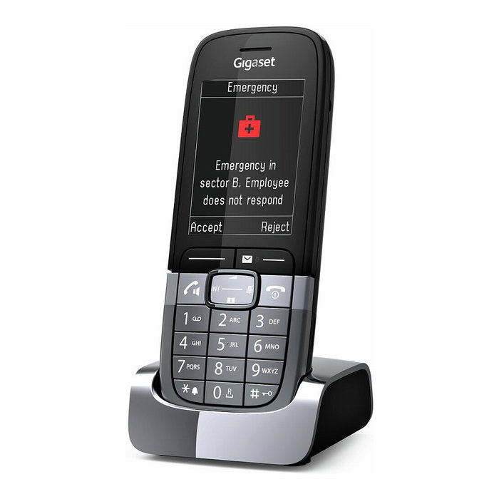 Gigaset SL850H Pro Teléfono Inalámbrico DECT con Estación Base, Altavoz, Agenda 500 contactos, Pantalla TFT 6.1 cm (2.4"), Color Titanio, Negro, Bluetooth 5.1