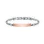 Sector Pulsera de Acero para Hombre con Detalles Rosa SZS82