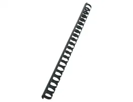 Gbc Canutillo 19 mm Plástico Negro Caja de 100 Unidades