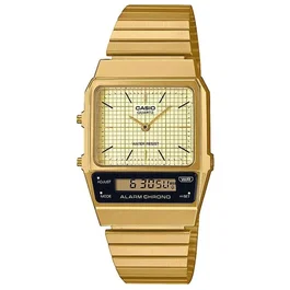 Casio CAS4549526326486 Reloj Digital de Cuarzo Unisex en Color Dorado