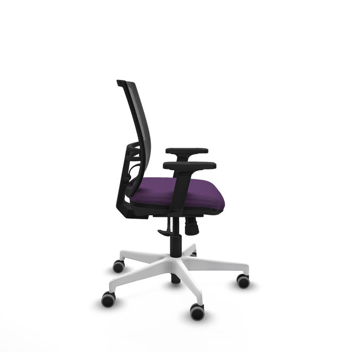PIQUERAS Y CRESPO Silla de oficina Yunquera Morada con mecanismo Sincro