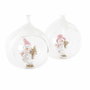 DKD Home Decor Decoración Colgante Resina Cristal 7x6x8 Surtido de 4 unidades