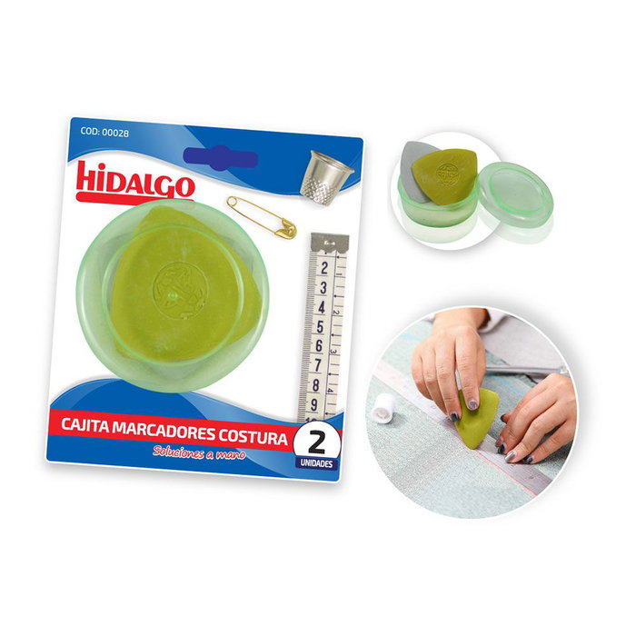 Hidalgo Blister Cajita 2 Marcadores Costura Tiza Surtidos Herramienta Patrones Hidalgo Blister Cajita 2 Marcadores Costura Tiza Surtidos Herramienta Patrones