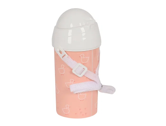 Botella Portaliquidos Safta 500 mL Apertura Automatica Con Pajita Preescolar 195x73X7,30 mm