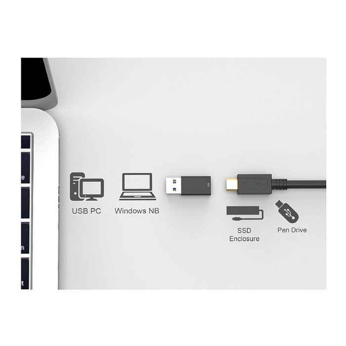 ROLINE Adaptador USB 3.2 Gen 1 USB Tipo A a USB-C 12.03.2998 ROLINE Adaptador USB 3.2 Gen 1 USB Tipo A a USB-C 12.03.2998