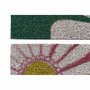 DKD Home Decor Felpudo Fibra Coco Margarita Surtido de 2 Unidades