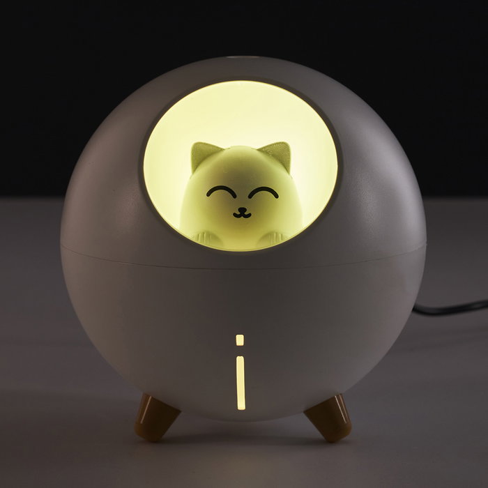The Concept Factory Difusor Ambientador Kawaii con Luz LED Cambiante y Dos Modos de Difusión USB Incluye Filtros Recambio