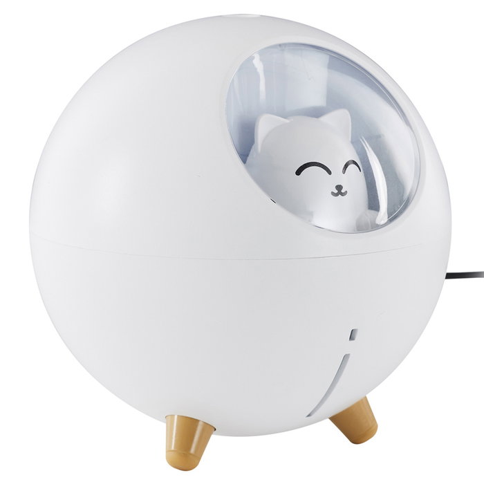 The Concept Factory Difusor Ambientador Kawaii con Luz LED Cambiante y Dos Modos de Difusión USB Incluye Filtros Recambio