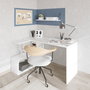 Hanah Home Mesa de Estudio Blanco 130x74x94 cm