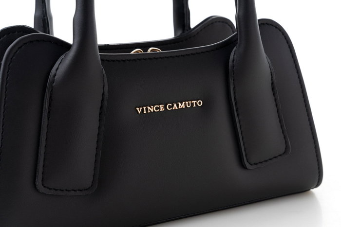 Vince Camuto Bolso Bergamo Negro Piel de Polivinilo Elegante y Práctico para Mujer