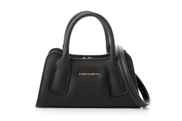 Vince Camuto Bolso Bergamo Negro Piel de Polivinilo Elegante y Práctico para Mujer