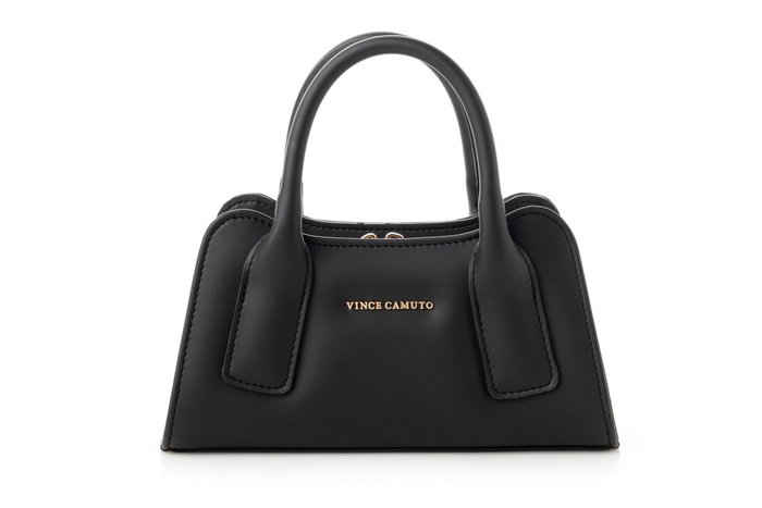 Vince Camuto Bolso Bergamo Negro Piel de Polivinilo Elegante y Práctico para Mujer