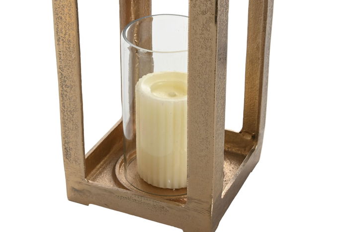 DKD Home Decor Farola Moderno Dorado Aluminio Cristal 15 x 59 x 15 cm