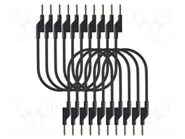 PEAKTECH Cable de prueba individual de 0,5m negro