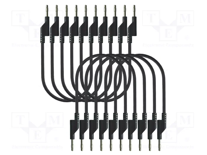 PEAKTECH Cable de prueba individual de 0,5m negro PEAKTECH Cable de prueba individual de 0,5m negro
