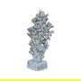 Figura Coral Azul Cerámica Decoración 16,50 X 16,50 X 32 cm