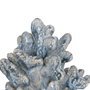 Figura Coral Azul Cerámica Decoración 16,50 X 16,50 X 32 cm