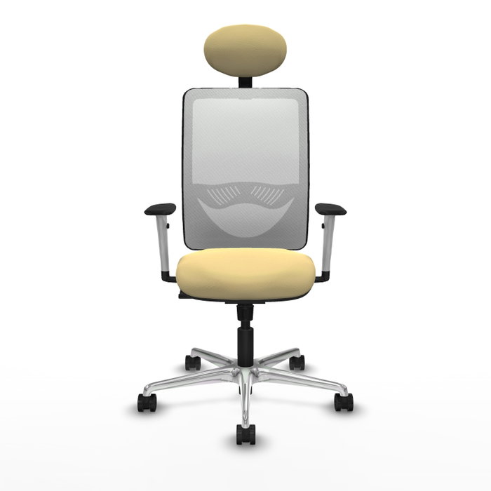 PIQUERAS Y CRESPO Silla de oficina Zulema con mecanismo Sincro, Crema y Blanco PIQUERAS Y CRESPO Silla de oficina Zulema con mecanismo Sincro, Crema y Blanco