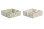DKD Home Decor Set de 2 Servilleteros MDF y Metal IVY&DAISY 2022